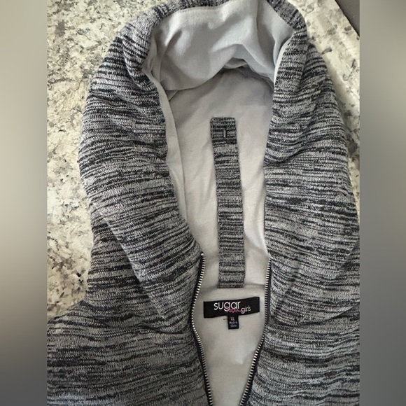 Sugar Rush Puffy Full Zip Hooded Vest Size XL Girls - Picture 5 of 11